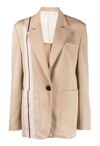 Palm Angels side-stripe single-breasted blazer - Toni neutri