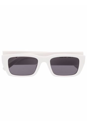 Palm Angels rectangle-frame Palm sunglasses - Bianco