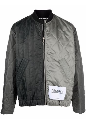 Palm Angels Bomber con stampa - Grigio