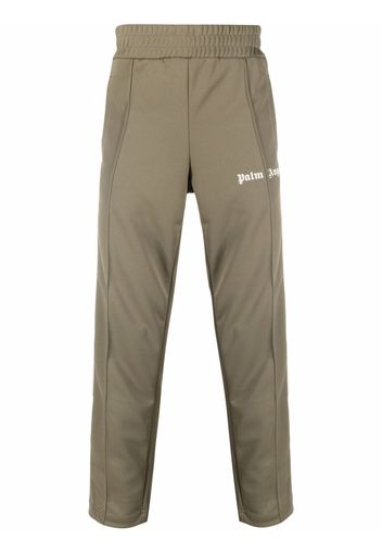 Palm Angels CLASSIC TRACK PANTS MILITARY OFF WHITE - Verde