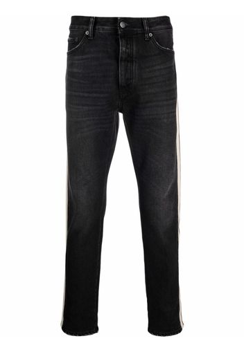 Palm Angels Jeans slim con riga laterale - Nero