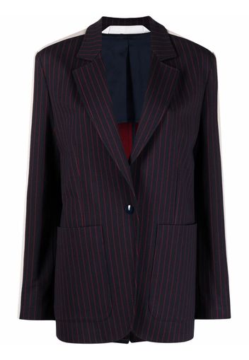 Palm Angels TRACK BLAZER NAVY BLUE RED