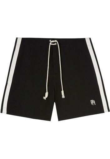 Palm Angels MONOGRAM SWIMSHORT BLACK WHITE - Nero