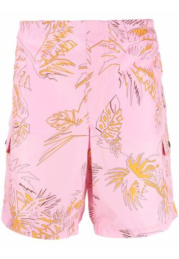 Palm Angels ABSTRACT PALMS SWIMSHORT PINK GOLD - Rosa