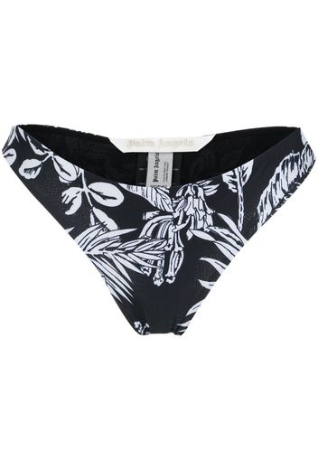 Palm Angels floral-print bikini bottoms - Bianco