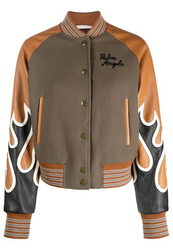 Palm Angels Bomber con stampa - Verde