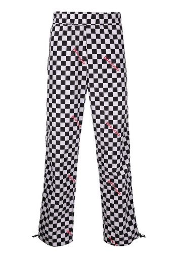 Palm Angels damier-print track pants - Nero