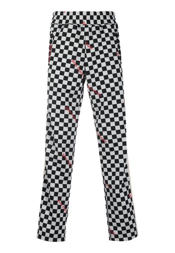 Palm Angels Jacquard Damier classic track pants - Nero