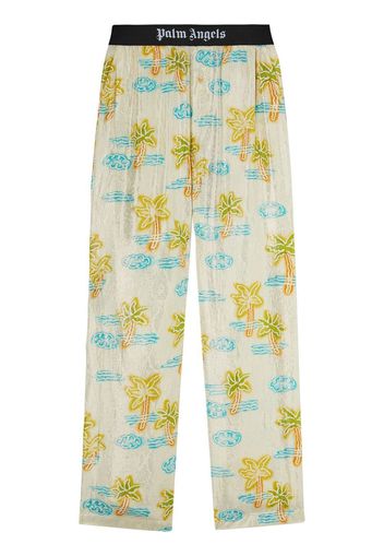 Palm Angels Show Palm neon trousers - Bianco