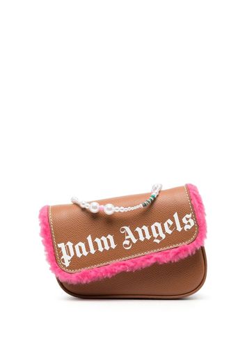 Palm Angels Borsa a spalla con stampa - Marrone