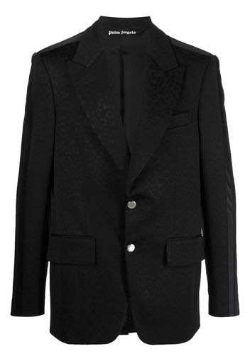 Palm Angels jacquard single-breasted blazer - Nero