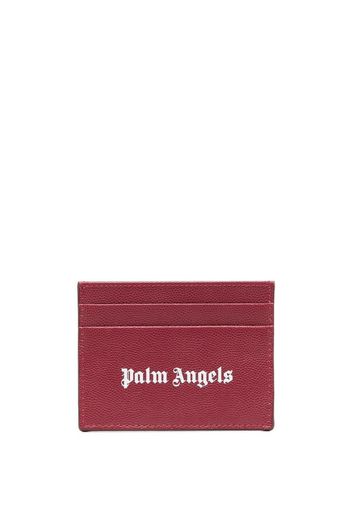 Palm Angels Portacarte Gothic con stampa - Rosso