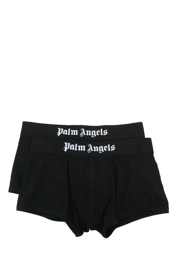 Palm Angels classic logo-waistband boxers set - Nero