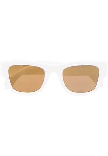 Palm Angels VOLCAN SUNGLASSES - WHITE MIRROR GOLD