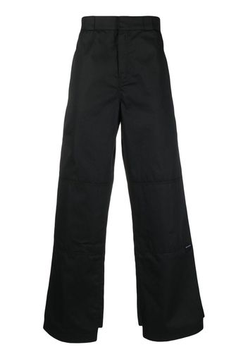 Palm Angels reversed waistband chino trousers - Marrone