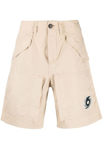 Palm Angels Tornado cotton cargo shorts - Toni neutri