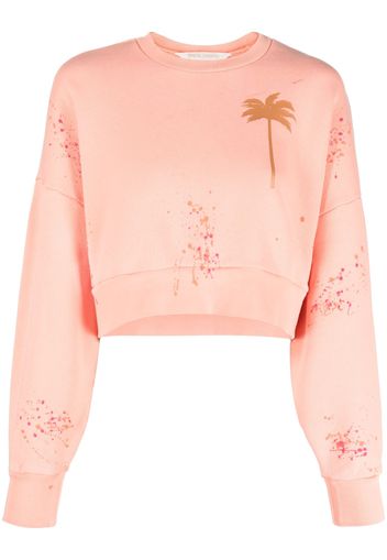 Palm Angels PXP Palm Tree-print sweatshirt - Arancione