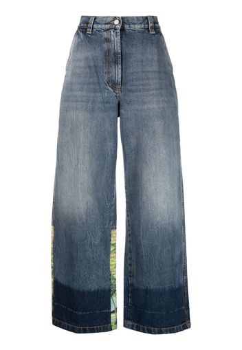 Palm Angels Sunrise wide-leg jeans - Blu