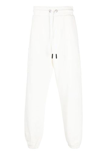 Palm Angels logo-appliqué track pants - Bianco