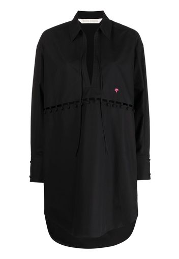 Palm Angels cut-out shirt dress - Nero