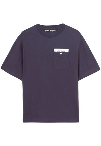 Palm Angels Sartorial Tape cotton T-shirt - Blu