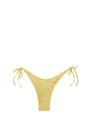 Palm Angels Slip bikini con paillettes - Giallo