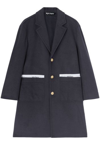 Palm Angels Sartorial Tape button-up coat - Blu