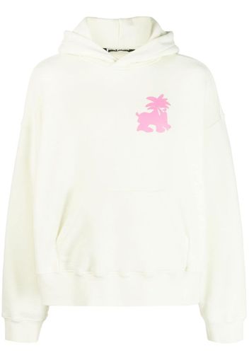 Palm Angels """LEON"" CLASSIC HOODY " - PALE GREEN FUCHSIA