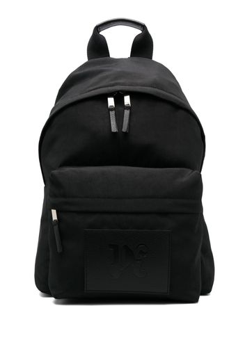Palm Angels Monogram logo-patch backpack - Nero