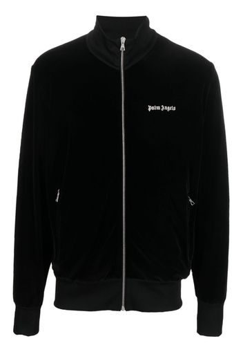 Palm Angels logo-print track jacket - Nero