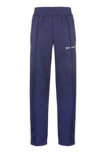 Palm Angels logo-print side-stripe track pants - Blu