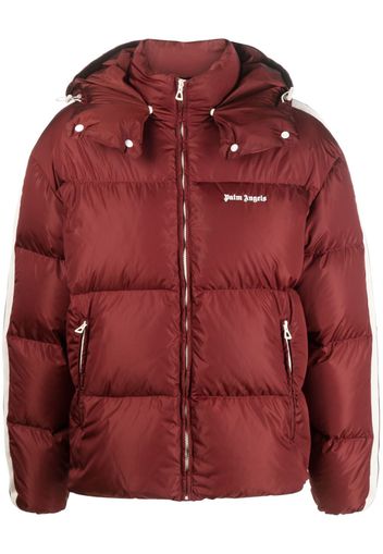 Palm Angels logo-print padded jacket - Rosso