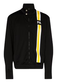 monogram striped track jacket