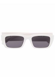 Palm Angels rectangle-frame Palm sunglasses - Bianco