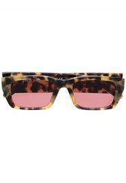 Palm Angels rectangle-frame Angel sunglasses - Marrone