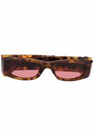 Palm Angels rectangle-frame Palm sunglasses - Marrone