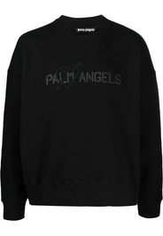 Palm Angels Felpa con stampa - Nero