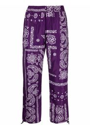 Palm Angels Pantaloni con stampa - Viola