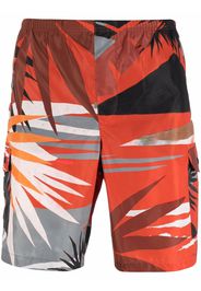 Palm Angels HAWAII SWIMSHORT MULTICOLOR OFF WHITE - Rosso