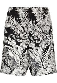 Palm Angels jungle parrots swim shorts - Nero