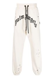 Palm Angels Pantaloni sportivi dritti - OFF WHITE BLACK