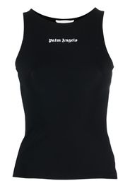 Palm Angels logo-print tank top - Nero