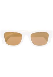 Palm Angels VOLCAN SUNGLASSES - WHITE MIRROR GOLD