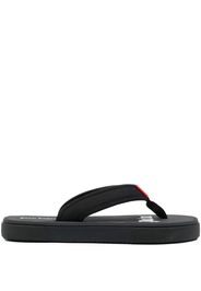 Palm Angels logo-tag flip flops - Nero