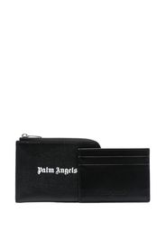 Palm Angels LOGO ZIPPED CARD HOLDER - Nero