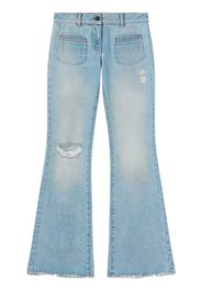 Palm Angels Jeans svasati a vita bassa - Blu