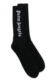 Palm Angels intarsia-knit logo socks - Nero
