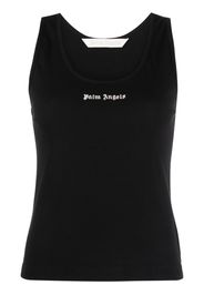 Palm Angels logo-print racerback top - Nero