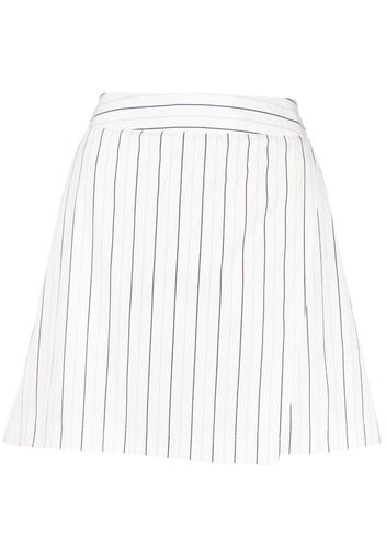 Palmer//Harding stripe-print skirt-overlay shorts - Toni neutri