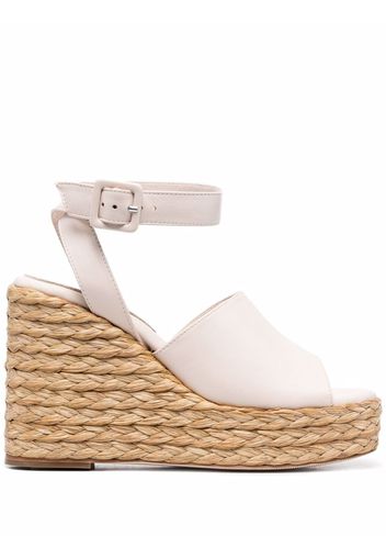 Paloma Barceló Clama jute-wedge sandals - Rosa